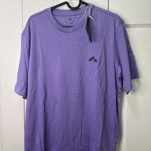 adidas Men's Lavender Short-Sleeve Crew Tee